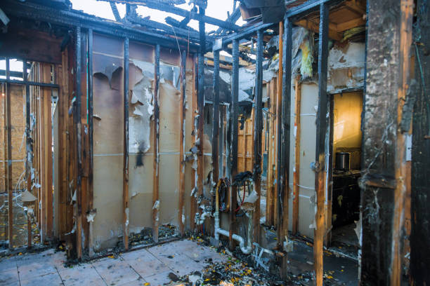 Professional Fire Damage Removal technician working in Jal, NM